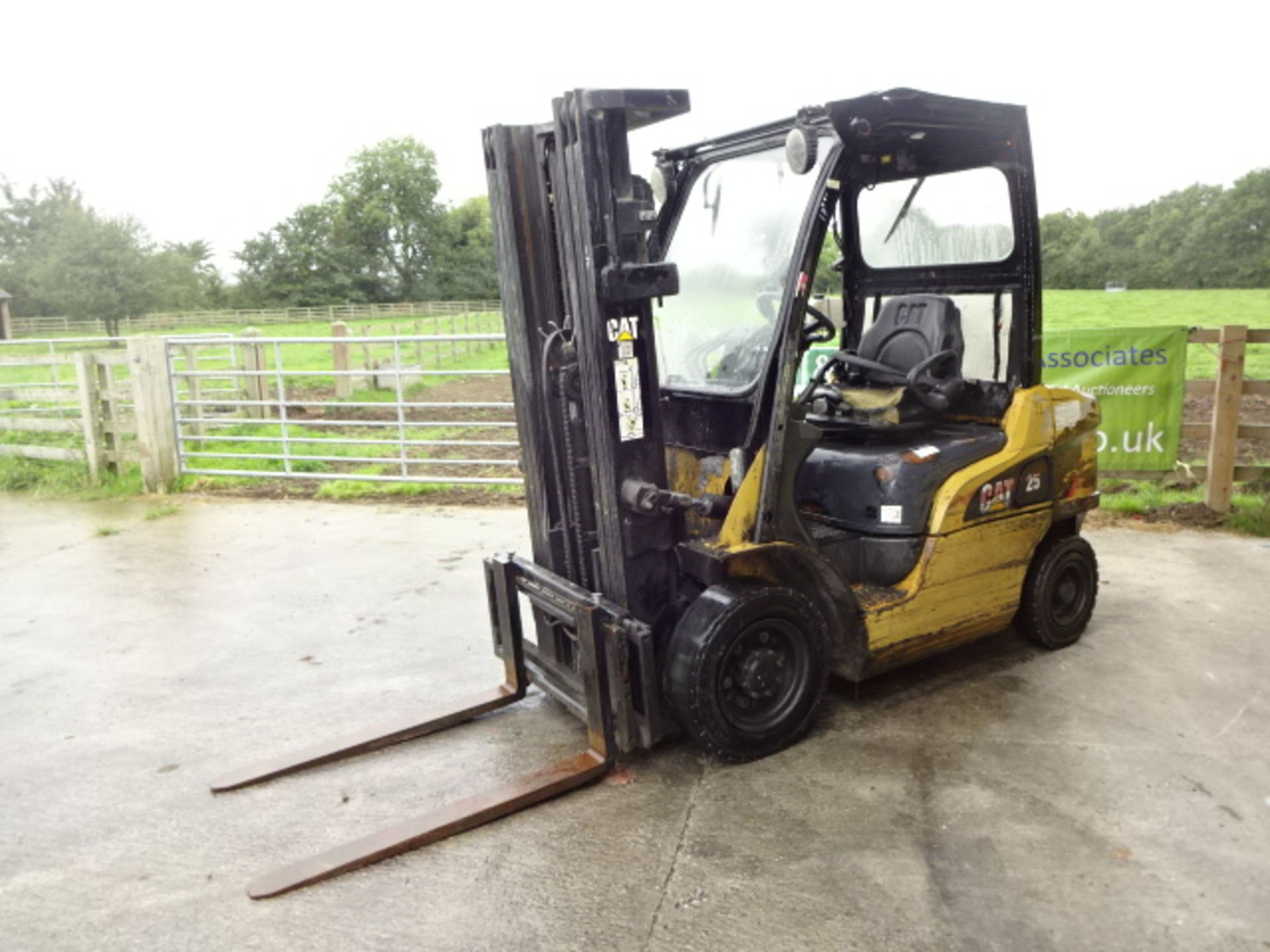 2010 CATERPILLAR DP25N 2.5t diesel driven forklift truck S/n: ET18C55123 with triplex free-lift mast - Image 3 of 9