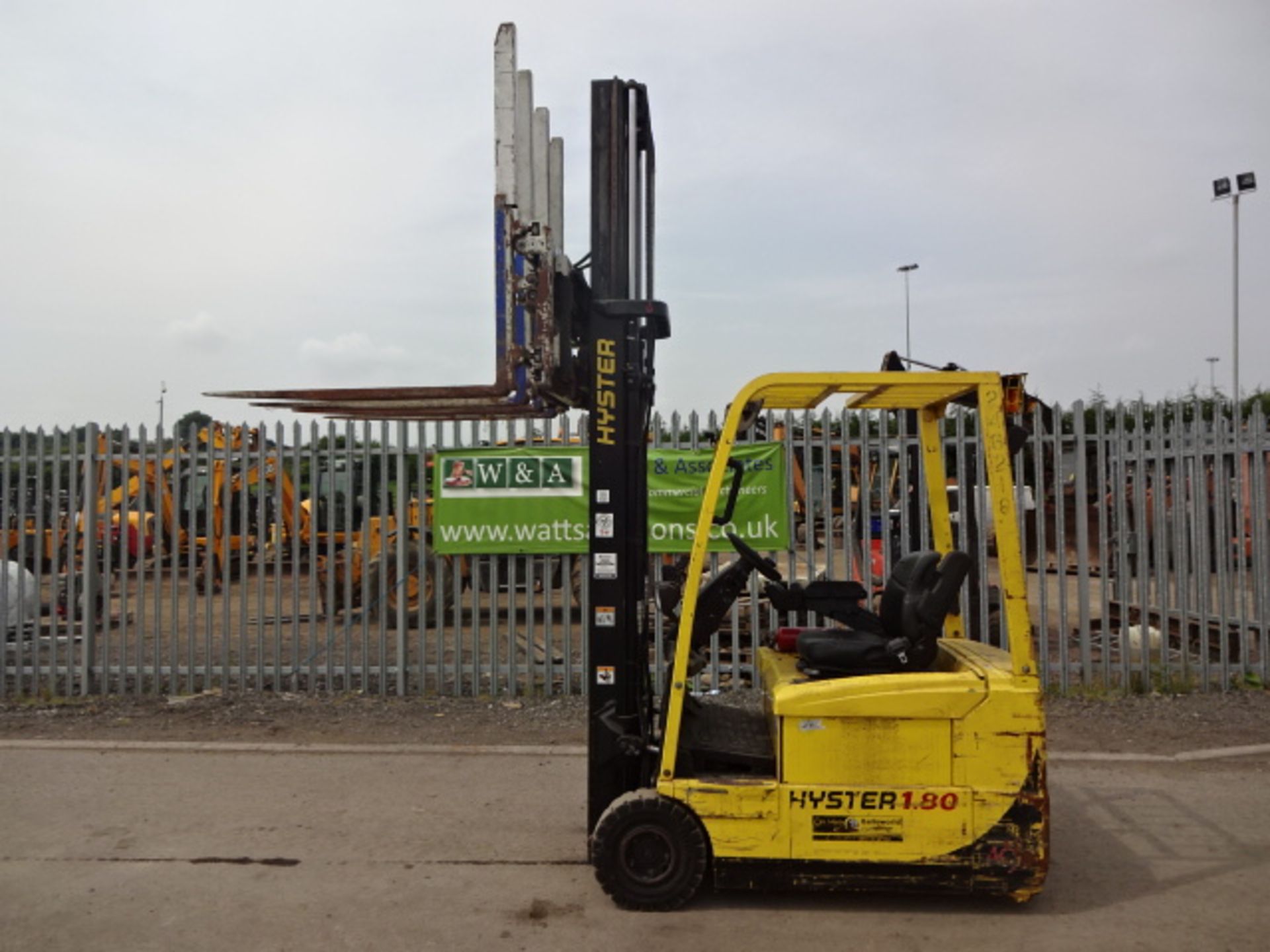 2008 HYSTER J1.8 1.8t battery driven forklift truck (s/n J160A07115F) with duplex mast & CASCADE - Image 6 of 6