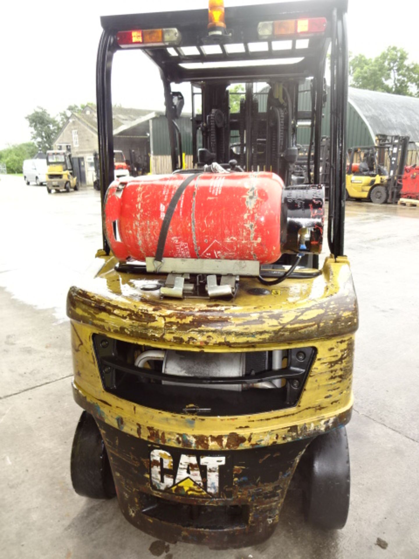 2008 CATERPILLAR GP20N 2t gas driven forklift truck S/n: ET17DL00389 with triplex free-lift mast & - Image 7 of 7