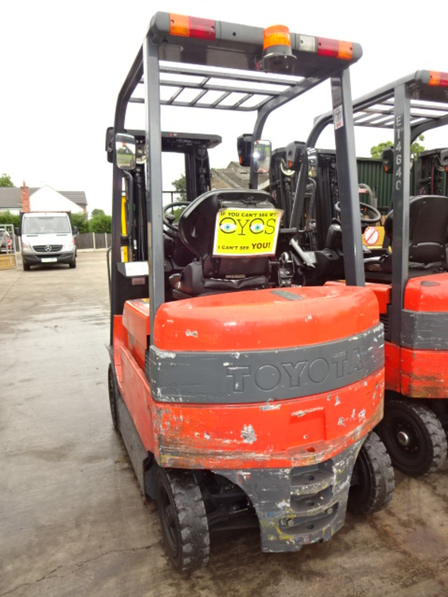 2010 TOYOTA 7-FBMF16 1.6t battery driven forklift truck S/n: E14634 with triplex free-lift, side- - Image 7 of 7