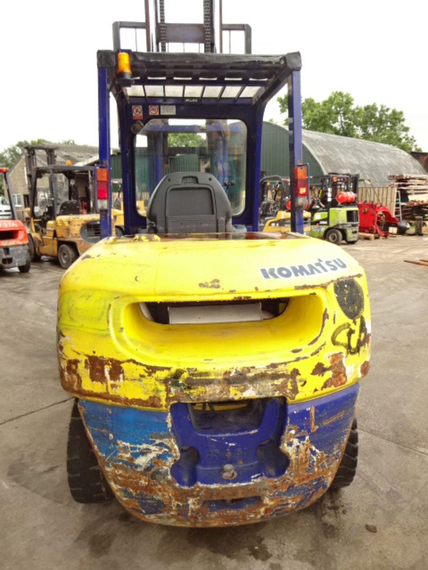 2003 KOMATSU FD45T-7 4.5t diesel driven forklift truck S/n: 105482 with duplex mast (RDL) - Image 9 of 9