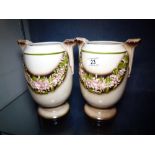 Pair of decorative ceramic vases
