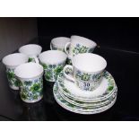 Quantity of vintage c1960s Elizabethan tea ware in Carnaby pattern