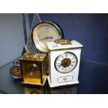 Four mixed clocks including quartz and mechanical movements