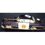 Original tin plate highway patrol car, made in Great Britain,