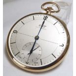 9CT GOLD SLIMLINE TISSOT POCKET WATCH.