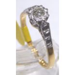 DIAMOND SOLITAIRE RING.