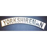 CAST IRON YORKSHIREMAN SIGN.