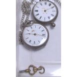 SILVER FOB WATCHES.