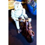 MICHELIN MAN ON MOTORBIKE.