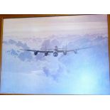 WWII LANCASTER BOMBER PRINT.