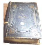 LEATHER FAMILY BIBLE.