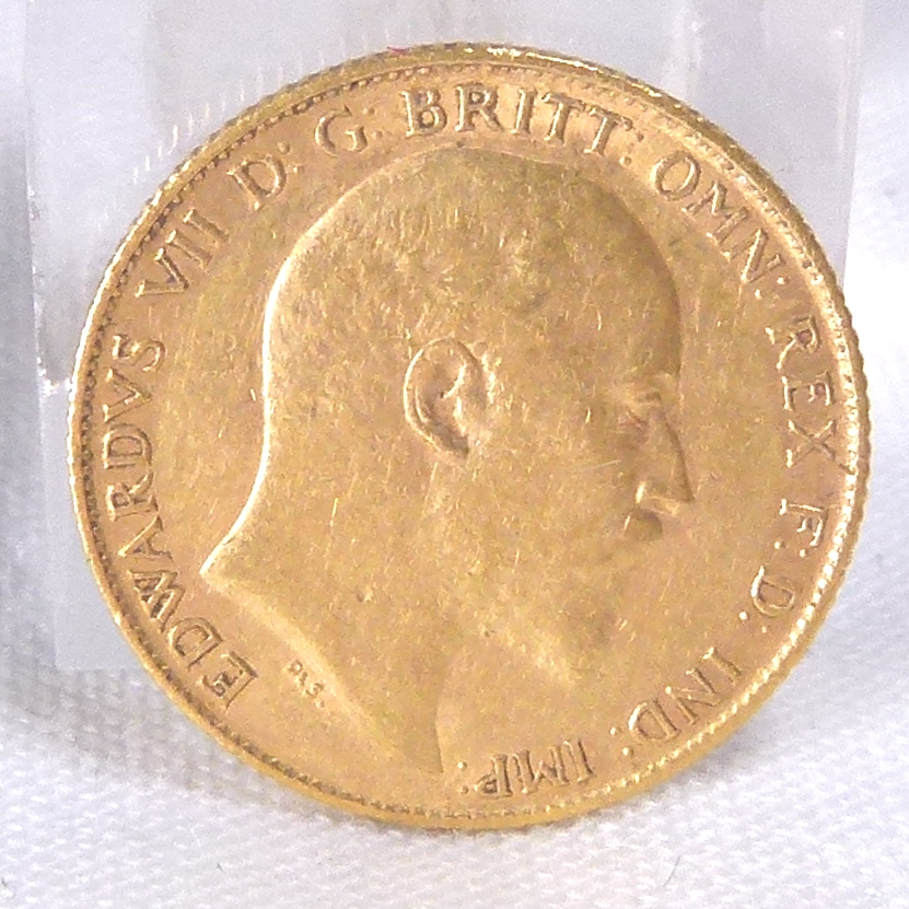 1908 EDWARD VII HALF SOVEREIGN. - Image 2 of 2