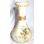 WORCESTER BLUSH IVORY VASE.