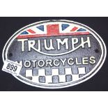 TRIUMPH SIGN.