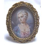 MINIATURE OPIE PORTRAIT BROOCH.