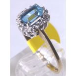 BLUE TOPAZ RING.