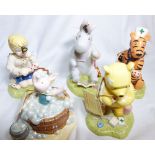 BOXED DOULTON POOH FIGURES.