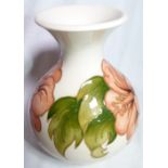 MOORCROFT VASE. Moorcroft bulbous Pink H