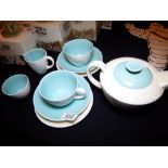 POOLE TEA SERVICE. Poole 1970s couples t