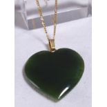 JADE HEART PENDANT.