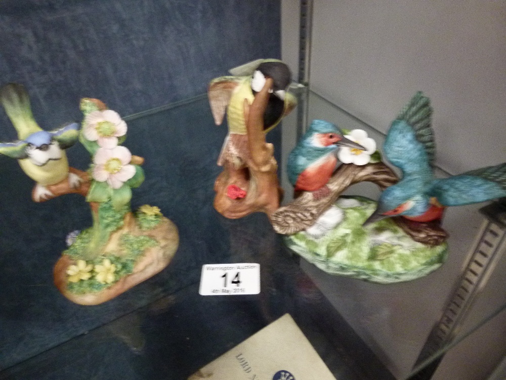 J J Jones Crown Staffs ceramic birds in matt