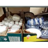 Two boxes of good ceramics including Royal Stafford dinner/tea service,