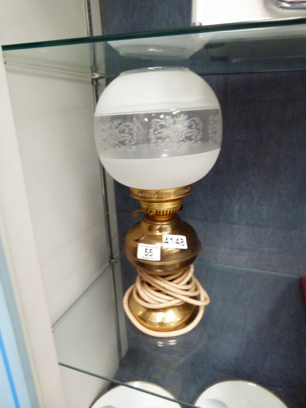 Brass table lamp