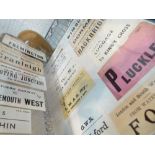 RAILWAY LUGGAGE LABELS.