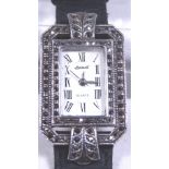 LADIES MARCASITE WRISTWATCH.