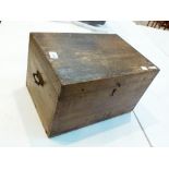 ANTIQUE PINE BOX.