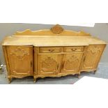 GOLDEN OAK SIDEBOARD.