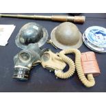 MILITARY HELMETS & GAS MASKS.