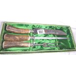 LUBLIN SOLINGEN CARVING SET.