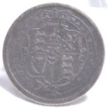 1887 SILVER SHILLING.