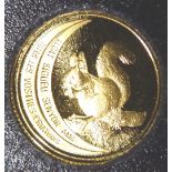 1/20 SQUIRREL GOLD COIN.