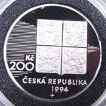 CZECH SILVER PROOF COIN.