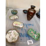 CLOISONNE ITEMS.