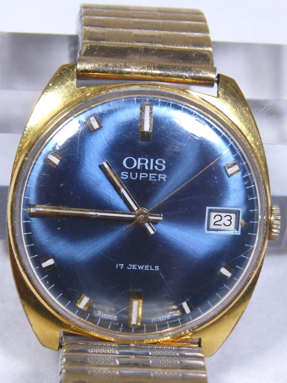 PLATED ORIS WRISTWATCH.