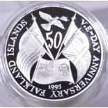 FALKLAND SILVER PROOF COIN.