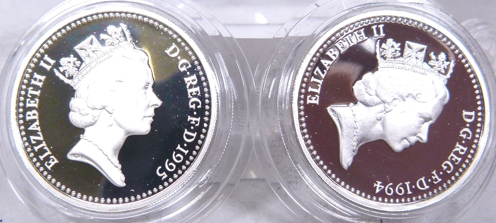 FIVE PENCE PROOF SET.