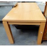 BEECH DINING TABLE. Beech finish dining