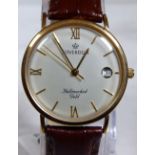 GOLD SOVEREIGN WRISTWATCH. Gents 9 ct go