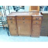 DARK OAK SIDEBOARD. Dark oak antique sid