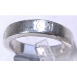 BAND WITH FEATURE HALLMARK. Sterling sil