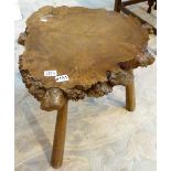 WALNUT OCCASIONAL TABLE. Walnut tree tru