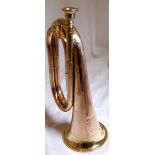 BRASS BUGLE. Brass bugle marked Boosey &