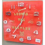 BEATLES CLOCK. Beatles wall clock, 35 x