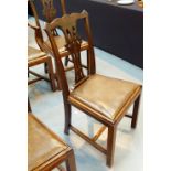 SET OF DINING CHAIRS. Set of six splat b