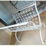 MAGAZINE RACK. Retro metal magazine rack